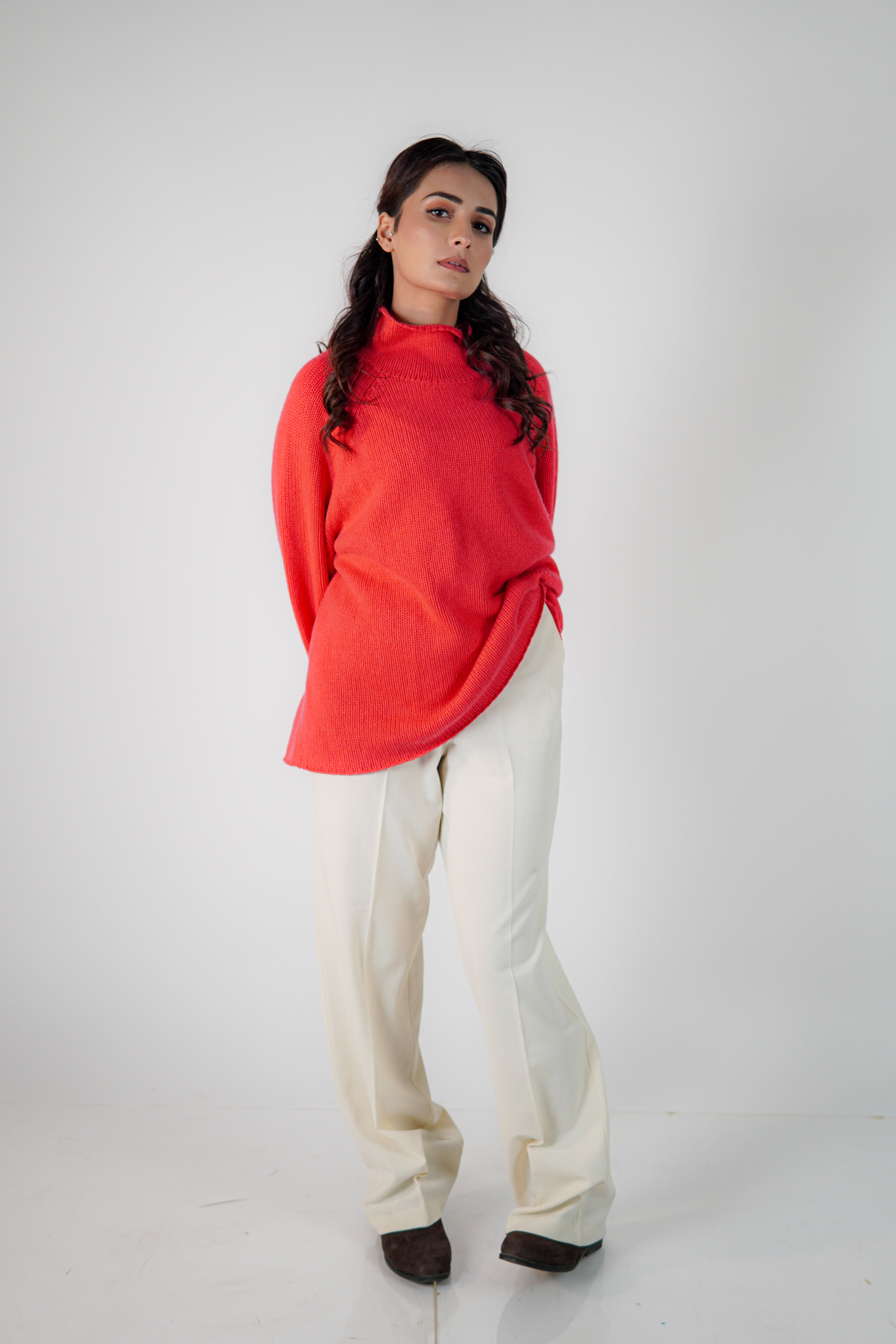 Amélie Oversized Roll-Neck Cashmere Sweater