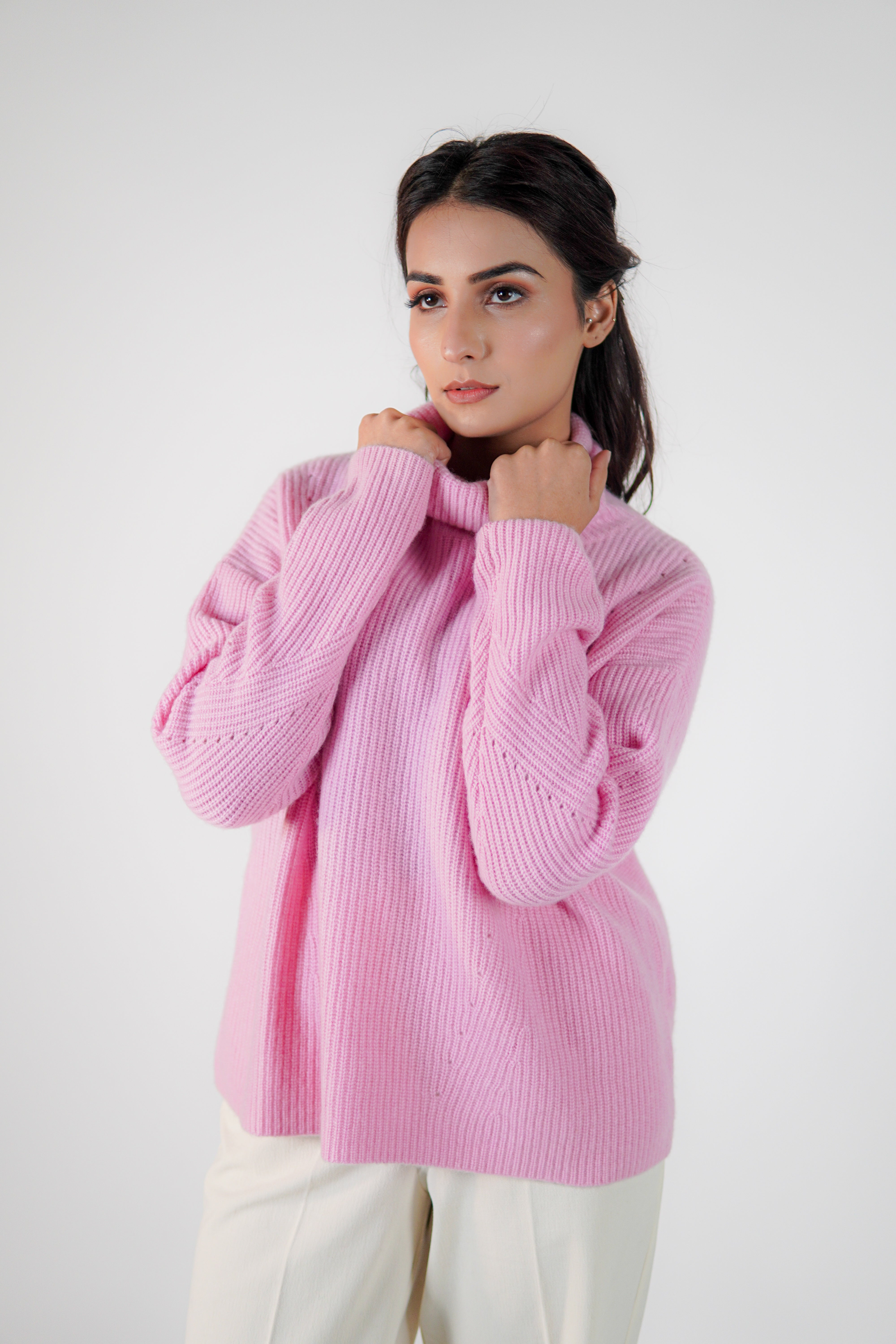 Camille Soft Ribbed Cashmere Pullover