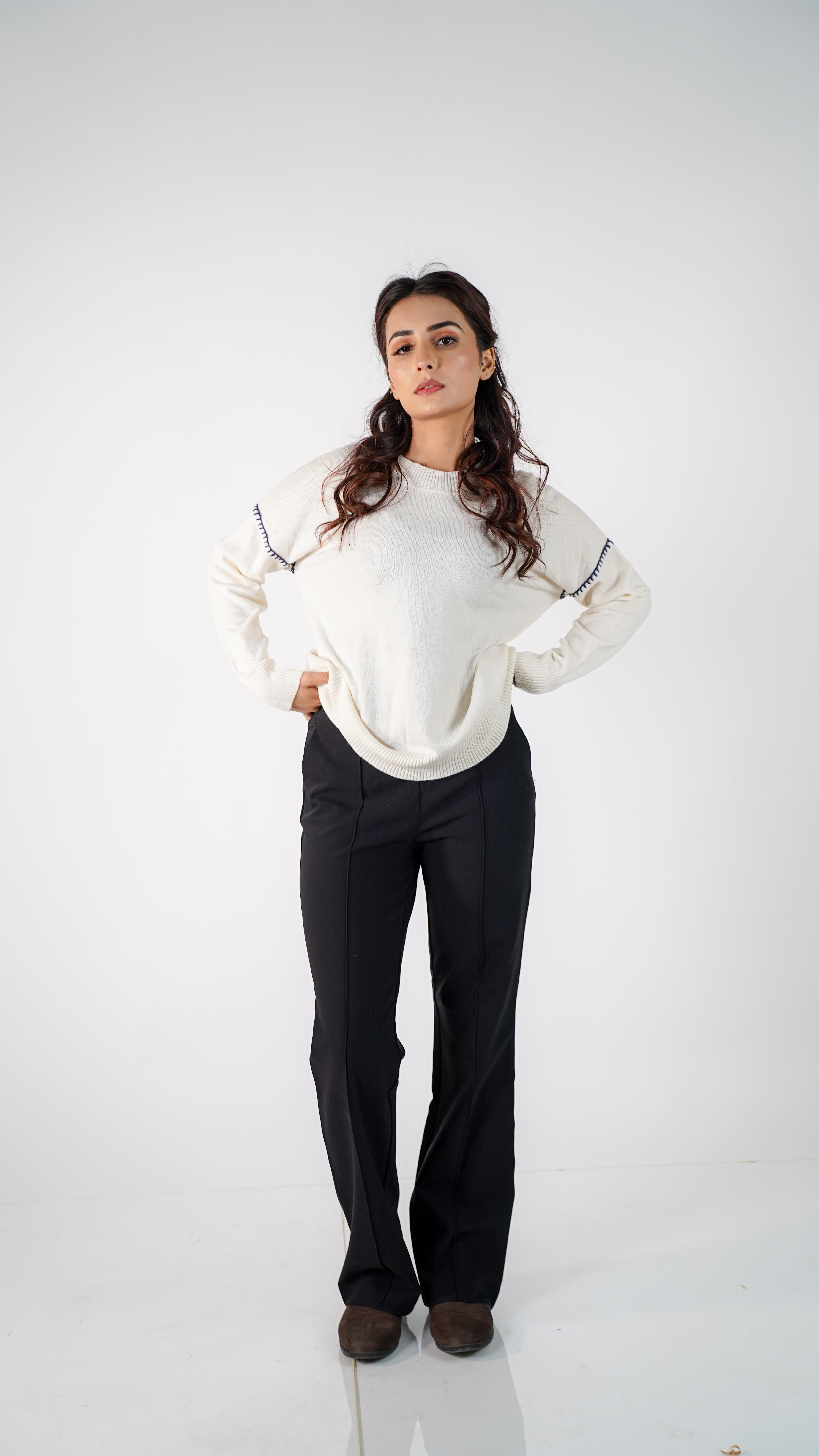 Anouk Art-Stitch Cashmere Sweater