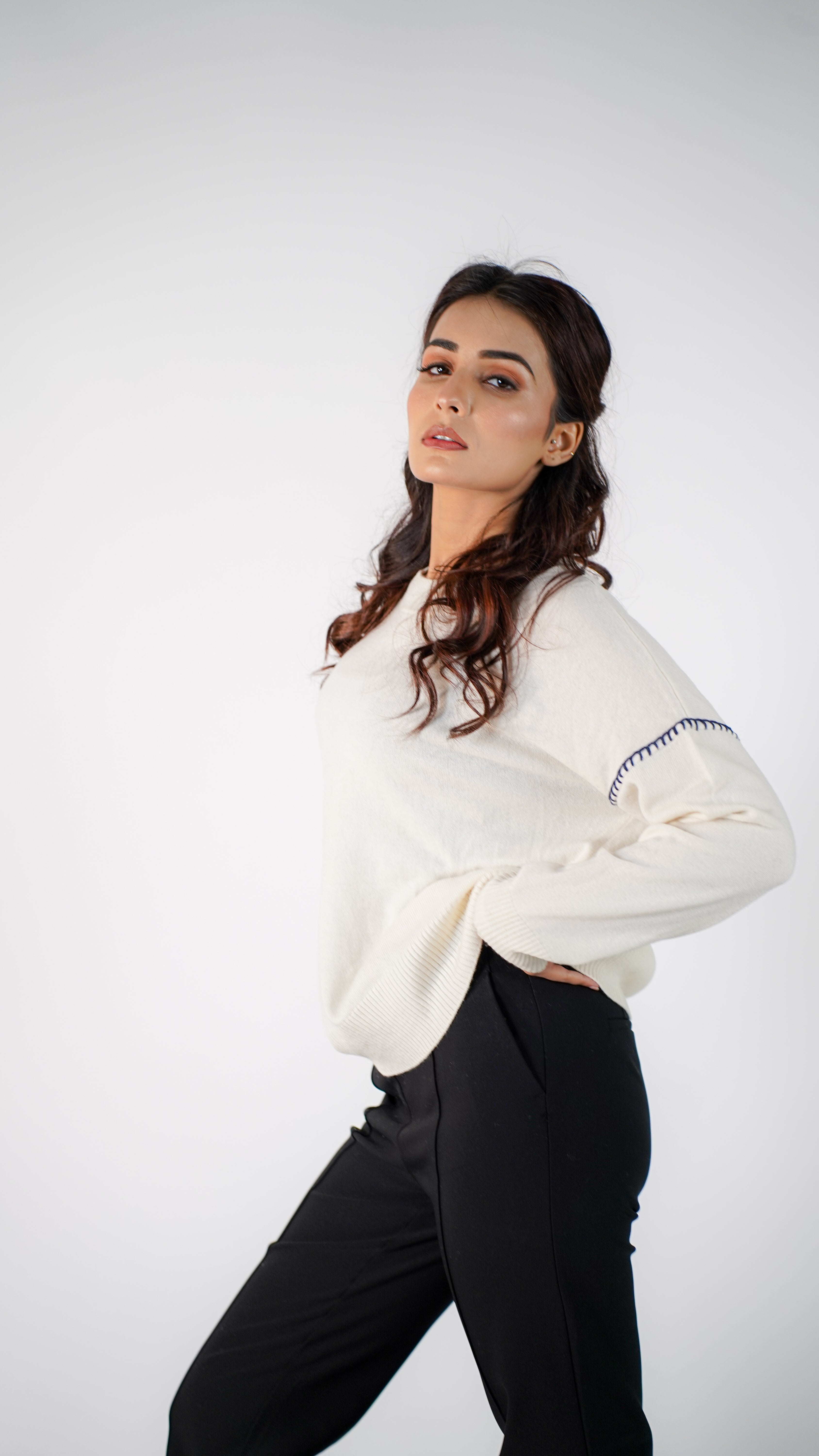 Anouk Art-Stitch Cashmere Sweater