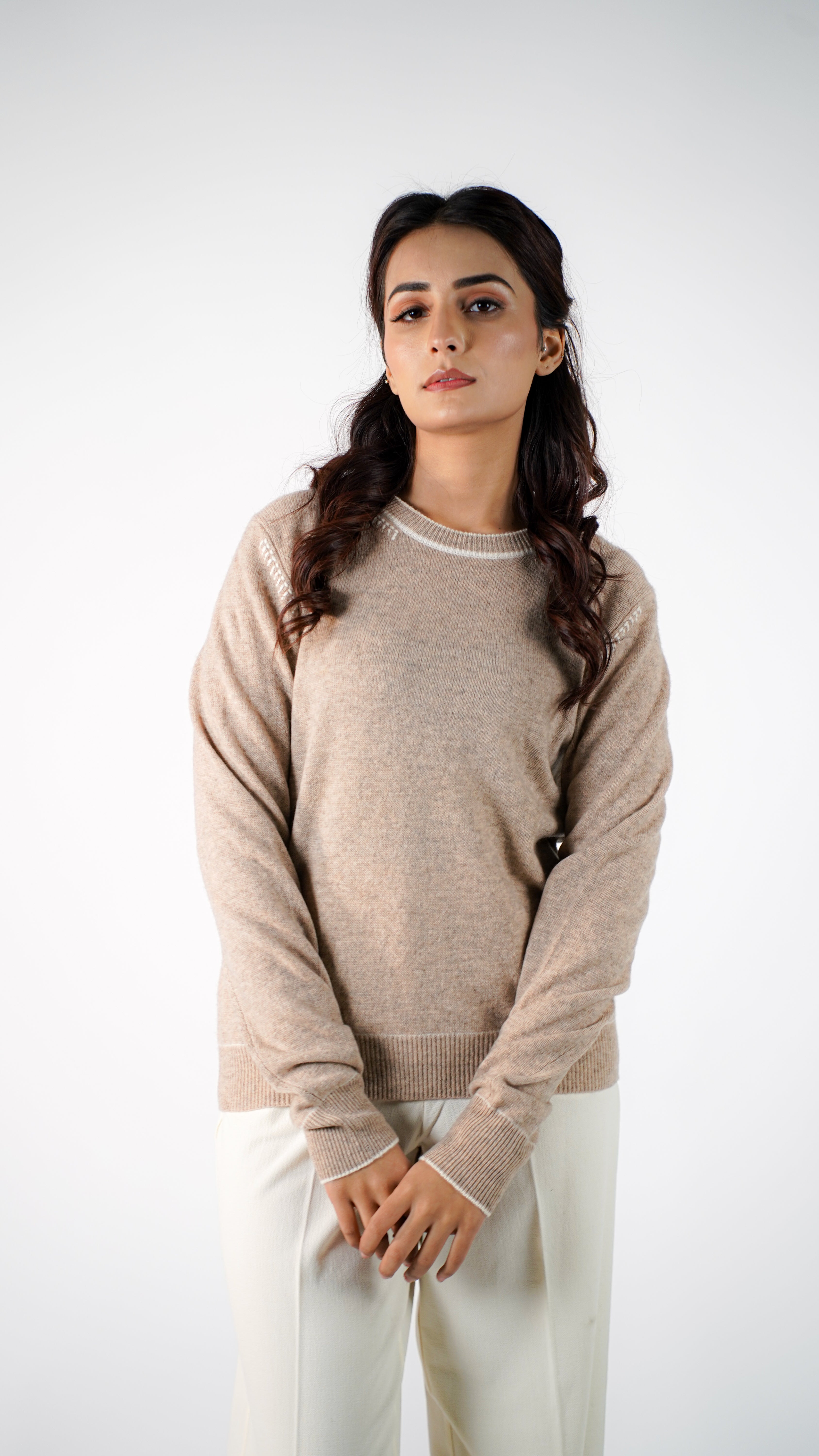 Camille Crewneck Cashmere Sweater