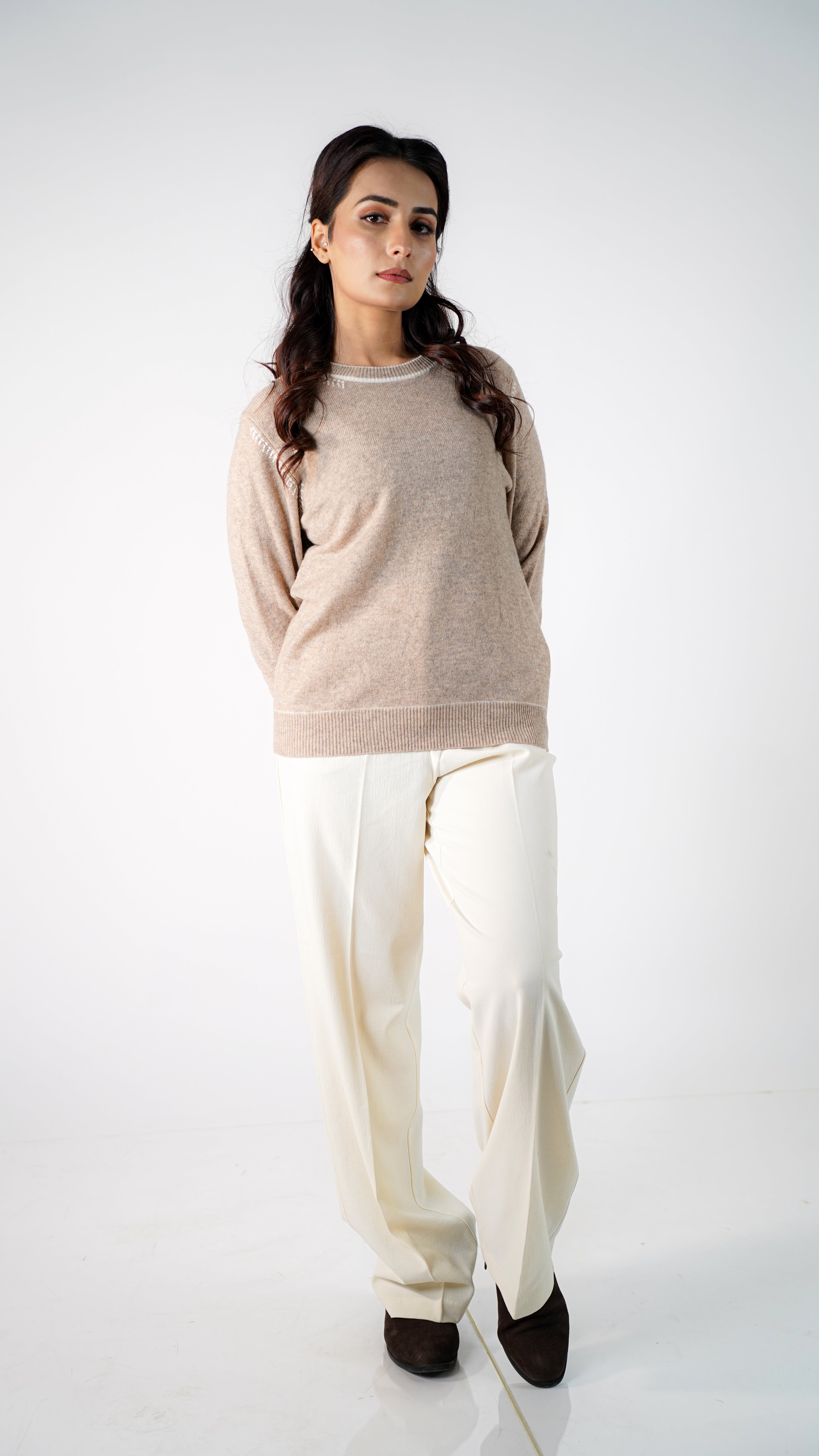 Camille Crewneck Cashmere Sweater