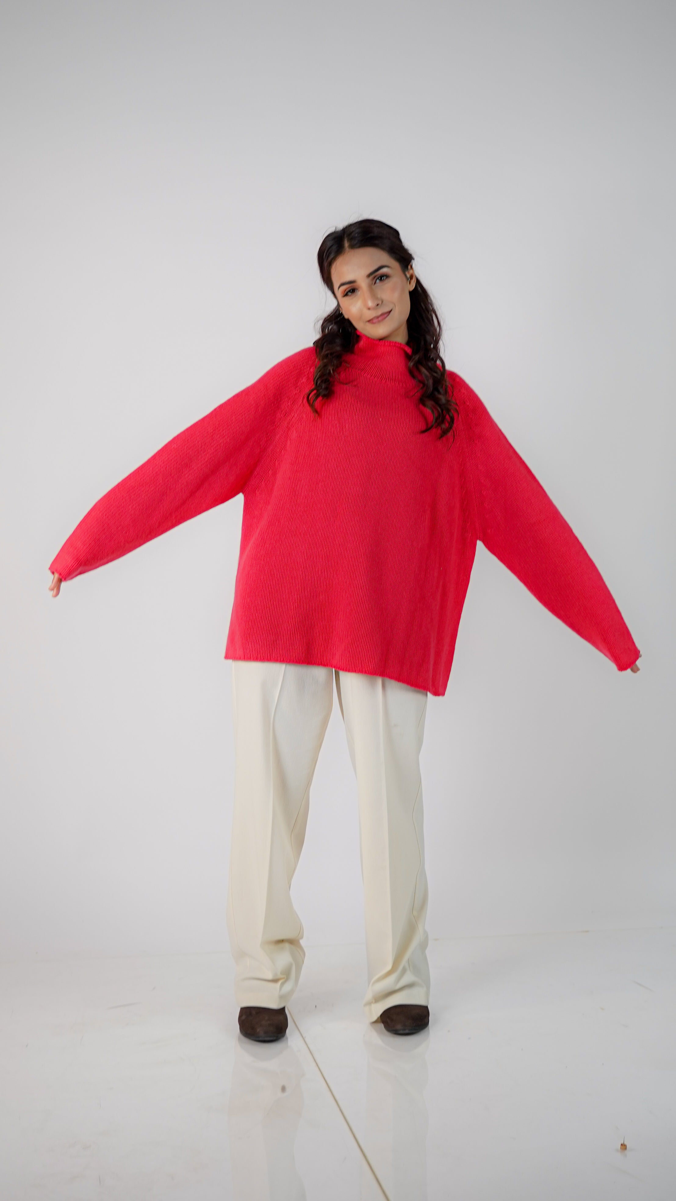 Amélie Oversized Roll-Neck Cashmere Sweater