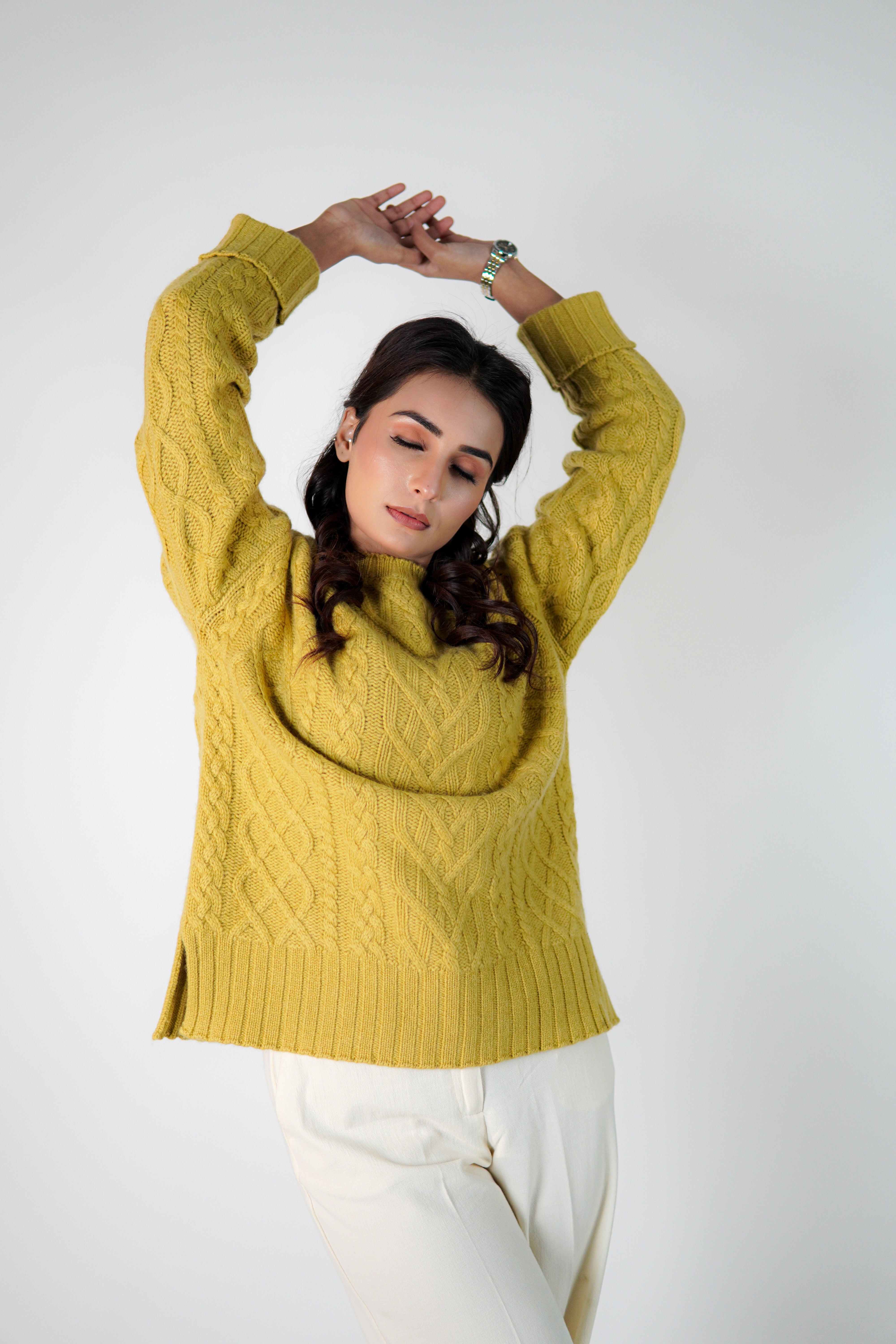 Colette Cable-Knit Cashmere Sweater